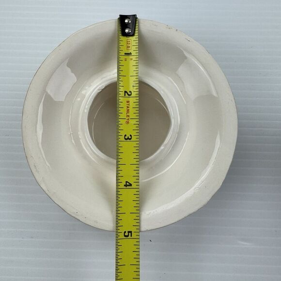 Vintage Dalton Bunny Cookie Jar Ceramic Rabbit in Hat Bow Farmhouse Easter Decor - Picture 12 of 13